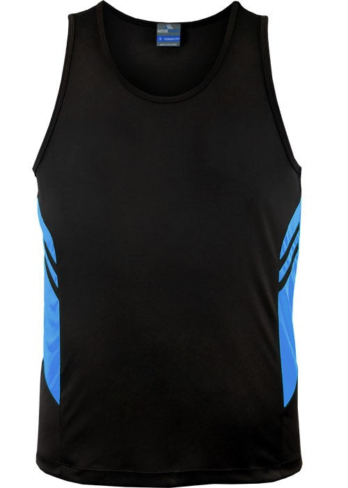 Tasman men’s singlet (Dark) - Workwear Warehouse