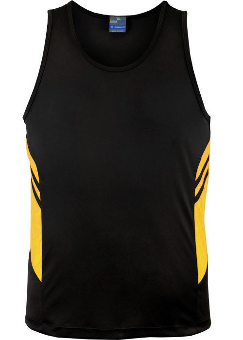 Tasman men’s singlet (Dark) - Workwear Warehouse