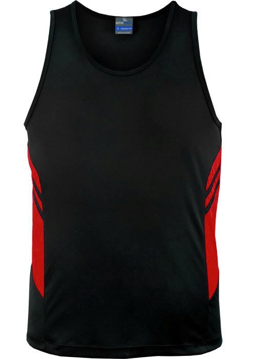 Tasman men’s singlet (Dark) - Workwear Warehouse