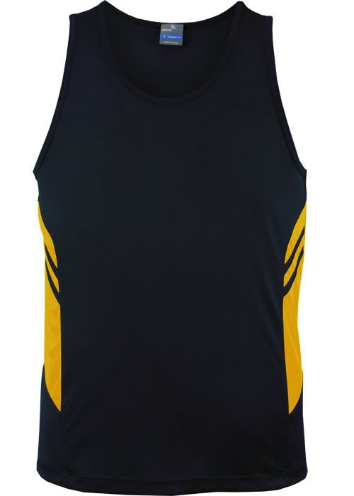 Tasman men’s singlet (Dark) - Workwear Warehouse
