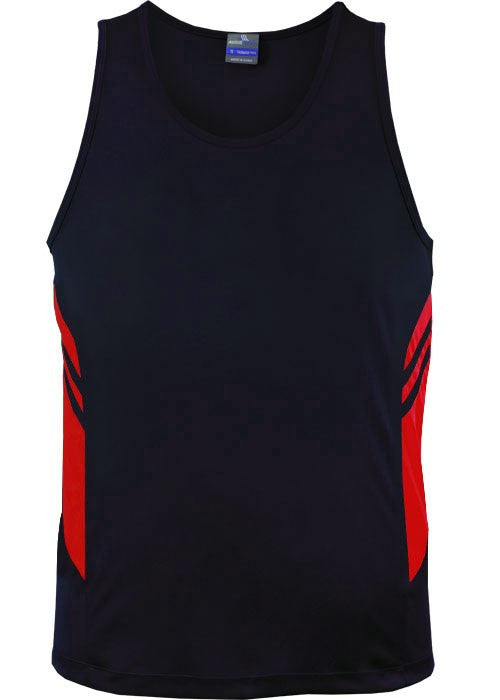 Tasman men’s singlet (Dark) - Workwear Warehouse