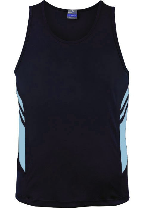 Tasman men’s singlet (Dark) - Workwear Warehouse