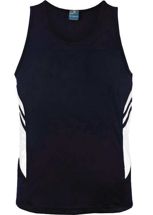 Tasman men’s singlet (Dark) - Workwear Warehouse