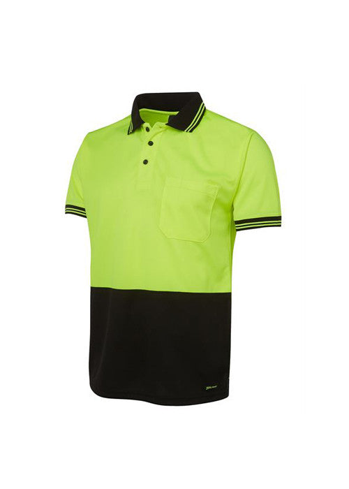 JBs Men's Hi Vis Traditional Cuffed Polo - Workwear Warehouse