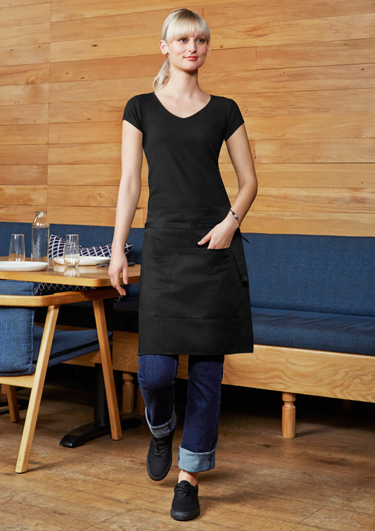 Biz Black Short Waisted Apron - Workwear Warehouse