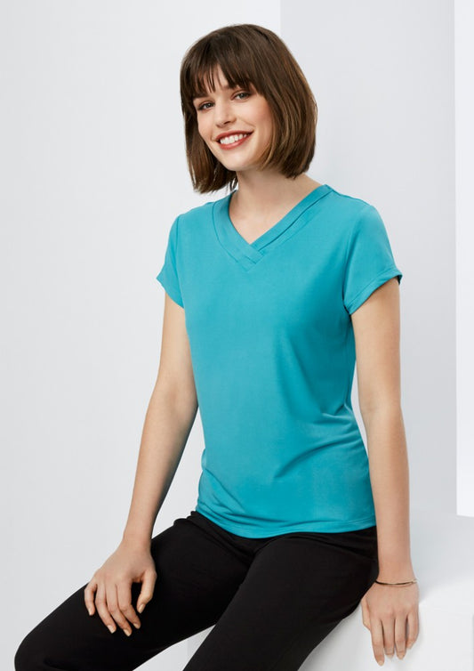Biz Ladies Lana s/s sleeve Top - Workwear Warehouse