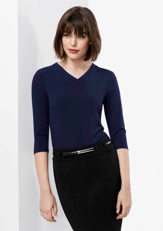 Biz Ladies Lana 3/4 sleeve Top - Workwear Warehouse