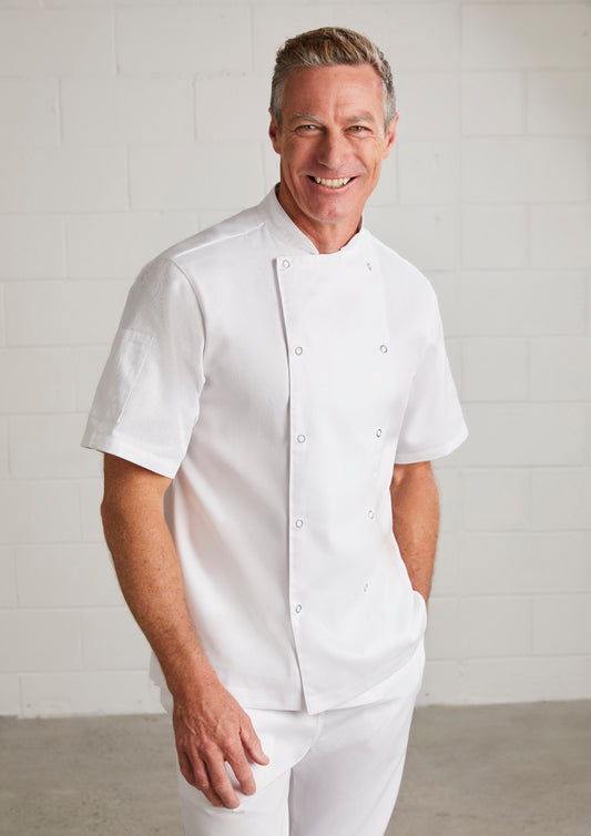 Biz Zest Mens S/S Chef Jacket
