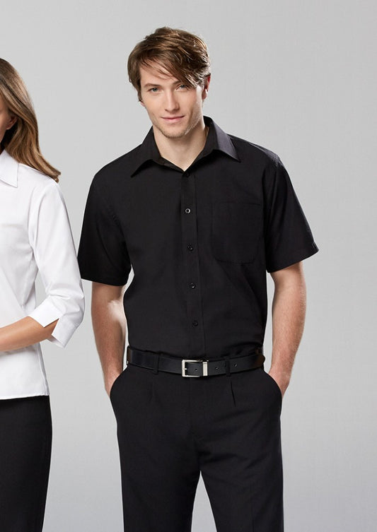 Biz Mens Base Shirt - S/S - Workwear Warehouse