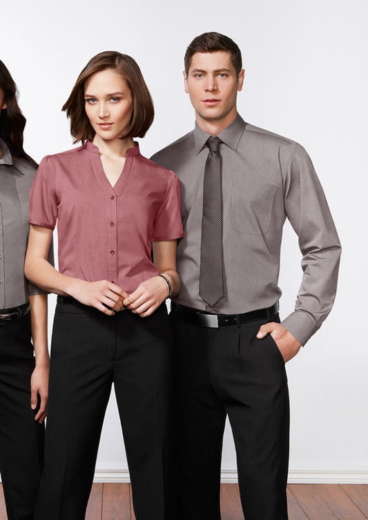 Biz Men's Chevron L/S Shirt - Workwear Warehouse