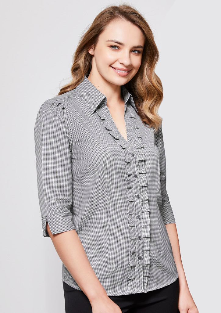Biz Ladies Edge 3/4 Sleeve Shirt Style S267LT - Main Image