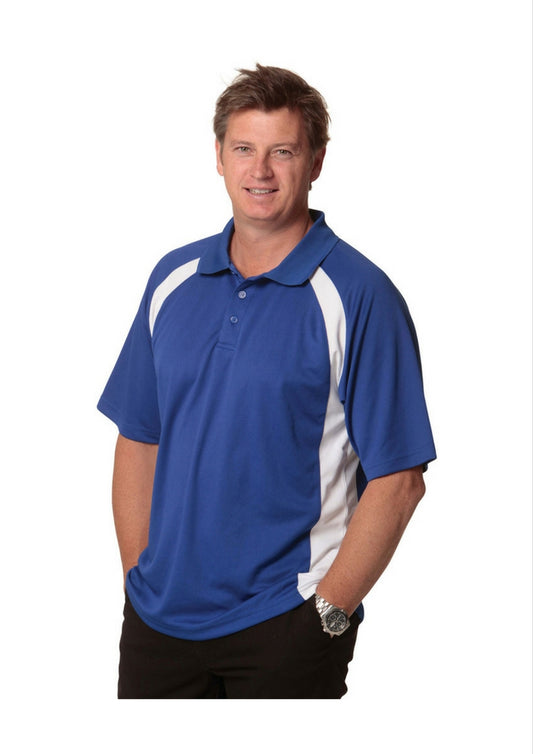 WS Men's True Dry Contrast S/S Polo - Workwear Warehouse