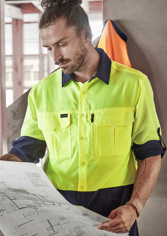 Syzmik Mens Hi Vis Outdoor L/S Shirt