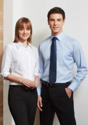 Biz Mens Luxe Premium Cotton Shirt - L/S - Workwear Warehouse