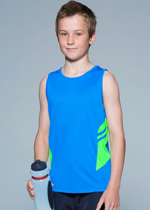 Tasman kids Hi Viz singlet - Workwear Warehouse
