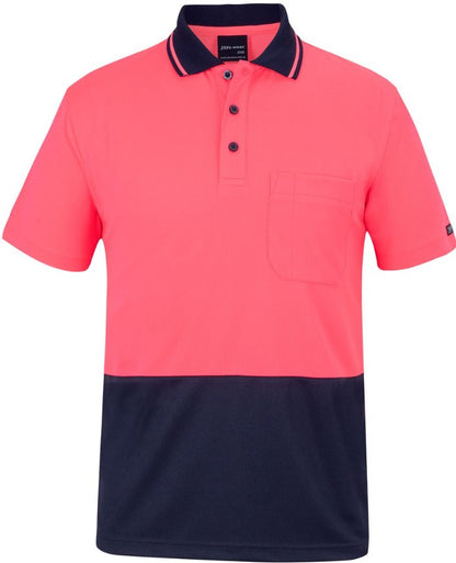 JBs Men's Hi Vis Non Cuff Traditional Polo (1st 7 Colours)
