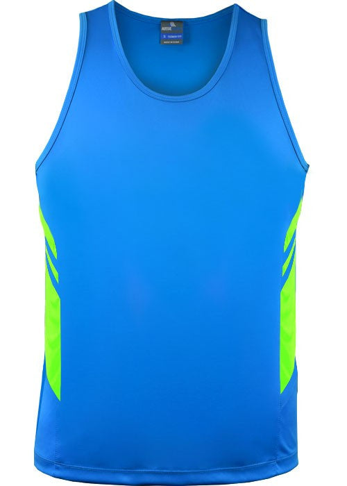 Tasman men’s Hi Viz singlet - Workwear Warehouse