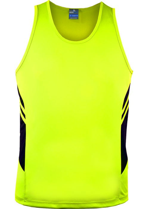 Tasman men’s Hi Viz singlet - Workwear Warehouse