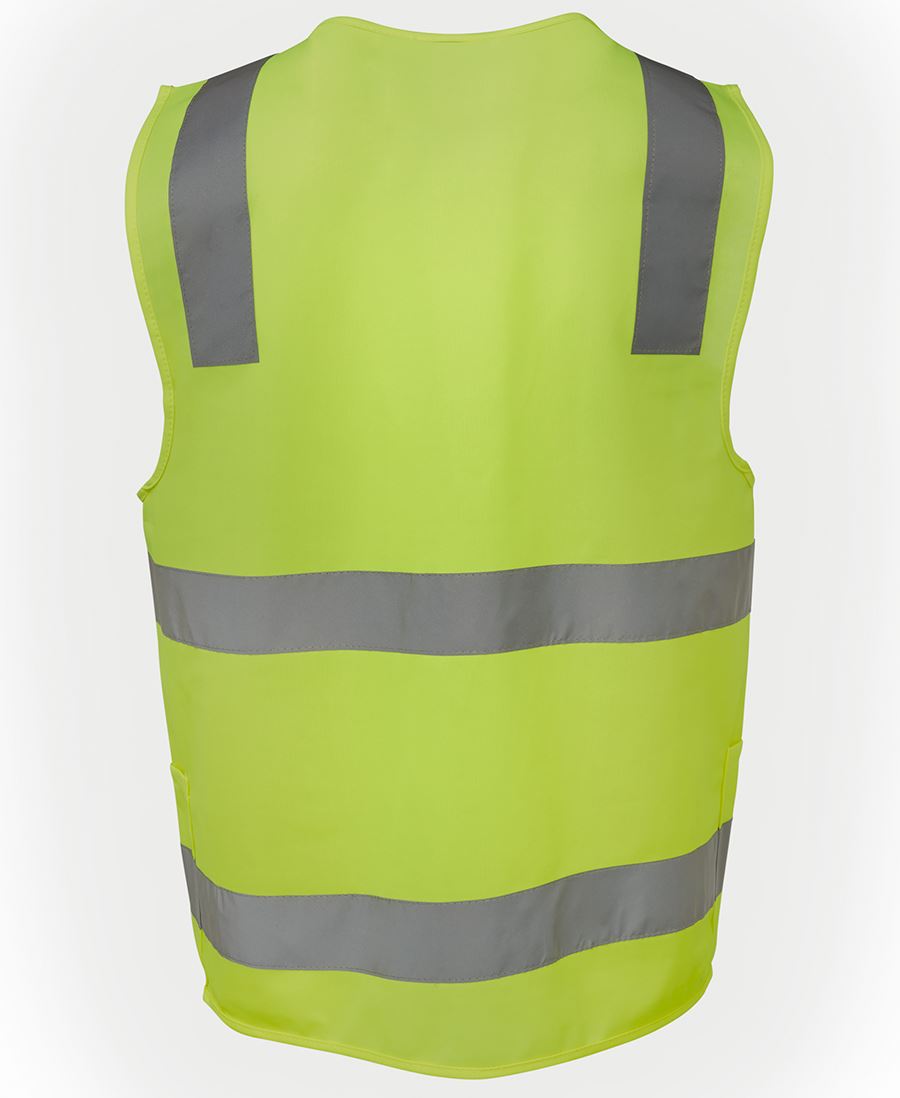 JBs Hi Viz (D&N) Zip Safety Vest - Workwear Warehouse