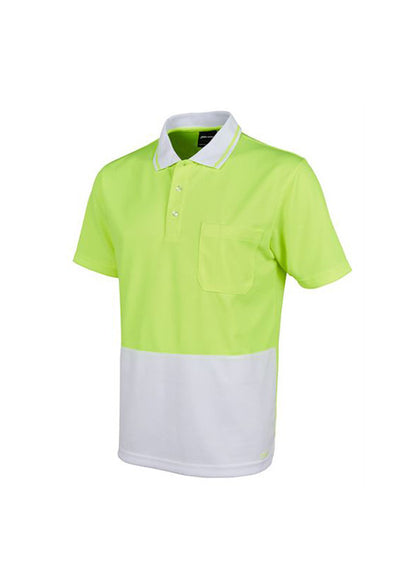 JBs Men's Hi Vis Non Cuff Traditional Polo (Bright Colours) - Workwear Warehouse