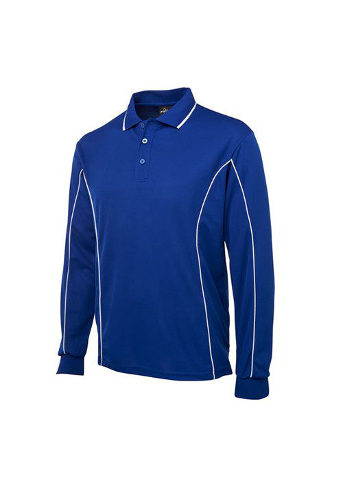 JBs Men's Piping L/S Polo - Workwear Warehouse