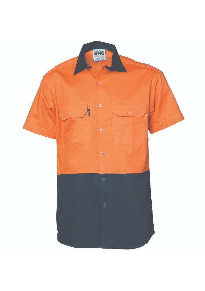 DNC 2 Tone Cotton Drill Shirt - Workwear Warehouse