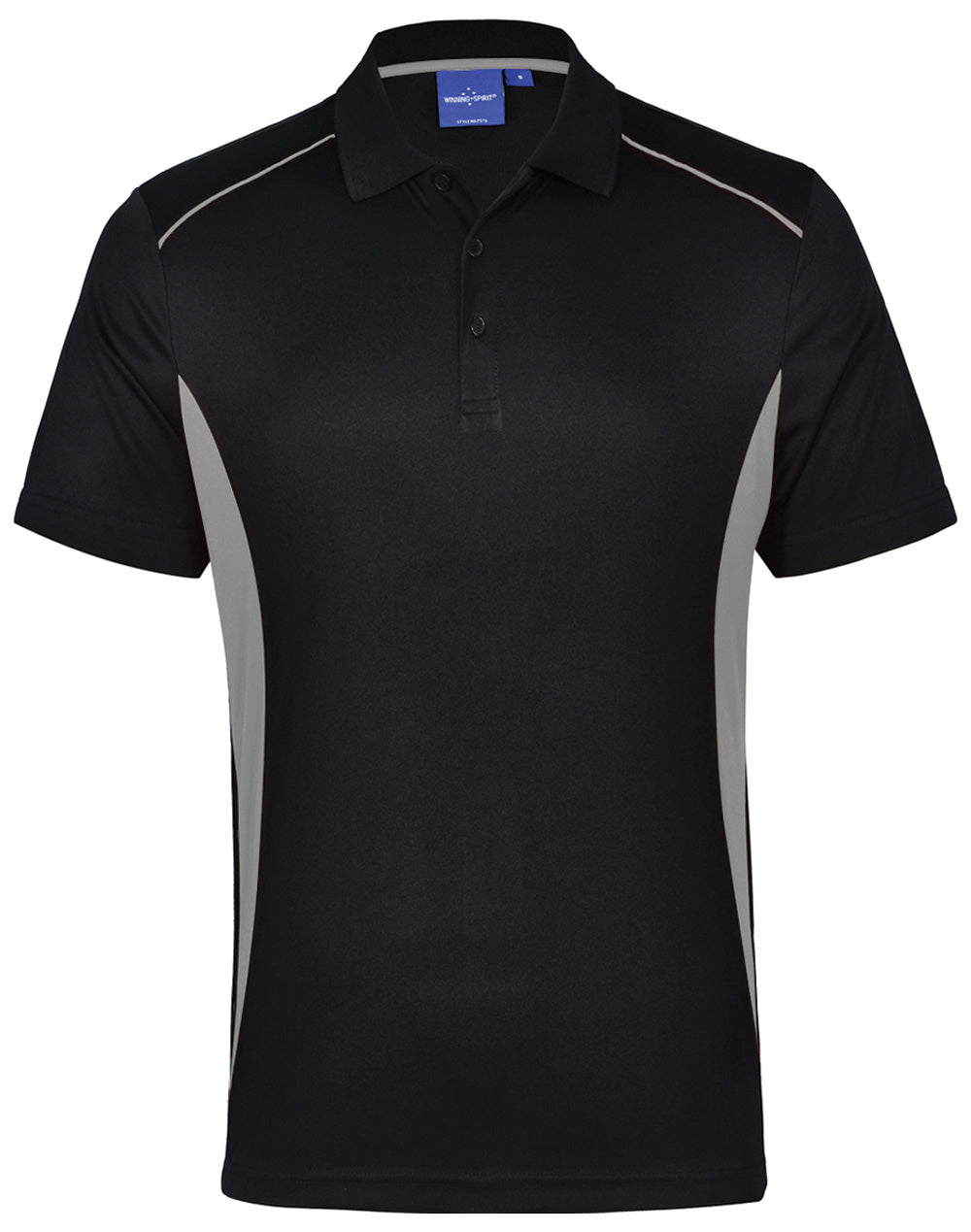 Black polo 2024 shirt workwear