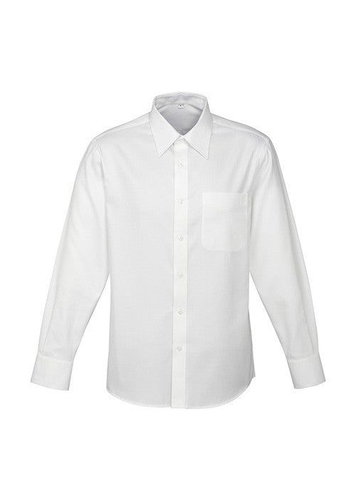 Biz Mens Luxe Premium Cotton Shirt - L/S - Workwear Warehouse
