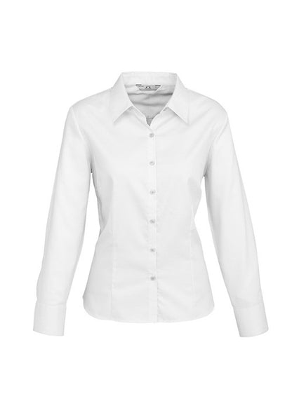Biz Ladies Luxe Premium Cotton L/S Shirt - Workwear Warehouse