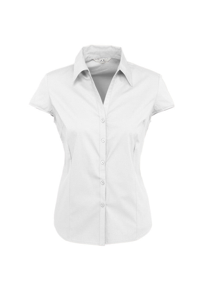 Biz Ladies Metro Cap Sleeve Shirt - Workwear Warehouse
