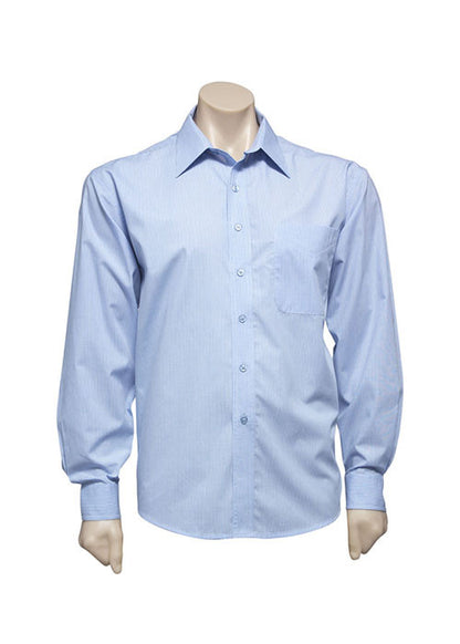 Biz Mens Micro Check L/S Shirt - Workwear Warehouse