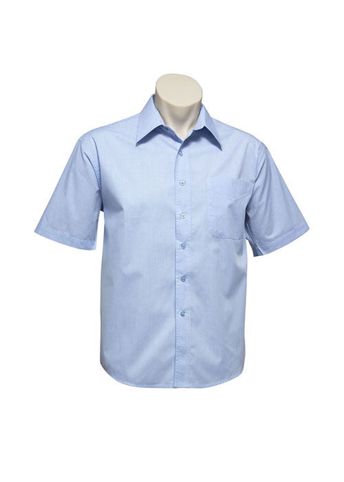 Biz Mens Micro Check S/S Shirt - Workwear Warehouse