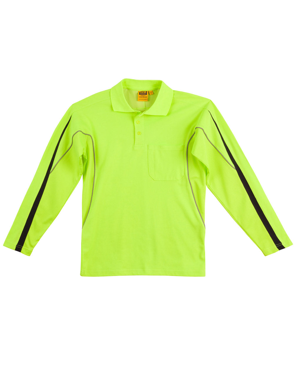 WS Men's Legend Hi Vis L/S Polo - Workwear Warehouse