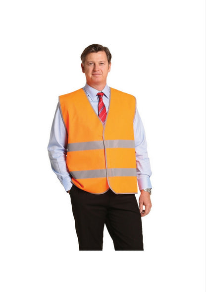 WS Hi Vis Safety Vest with Reflective Tape - Workwear Warehouse