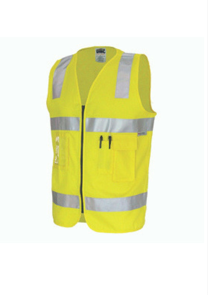 DNC Day/Night Hi Vis Cotton Safety Vest - Workwear Warehouse